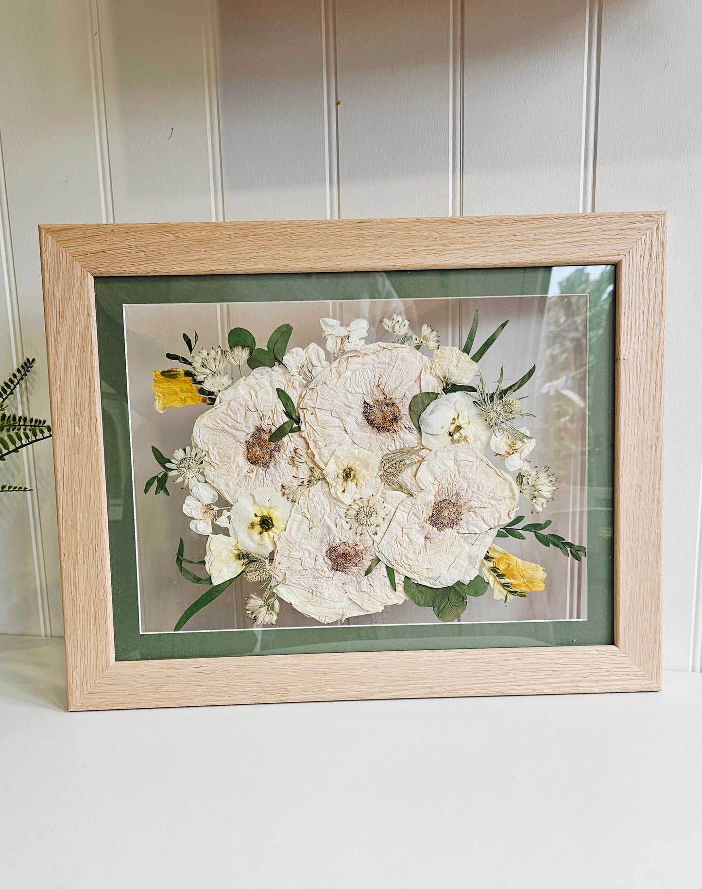 Pressed Flower Frame 12×16 – Wedding & Funeral Flower Preservation