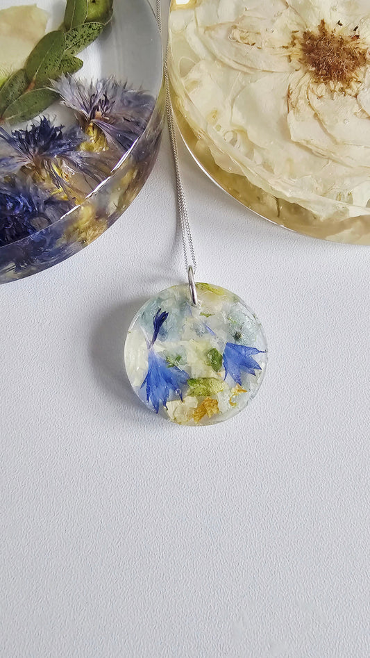 Pendant Necklace – Round or Oval (Sterling Silver)