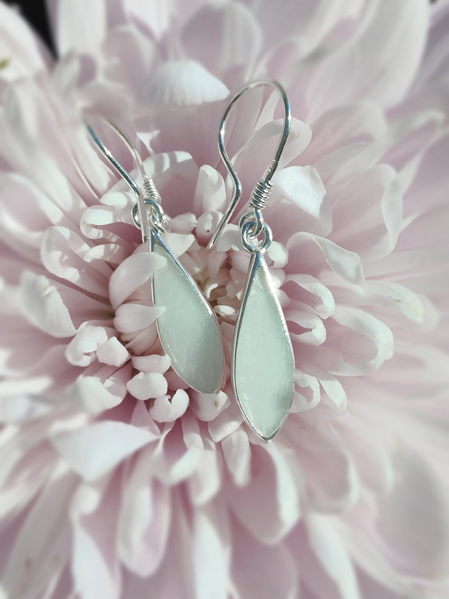 Breastmilk Jewellery UK – Sterling Silver Breastmilk Drop Earrings
