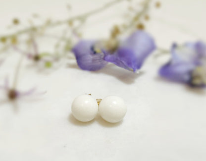 Breastmilk Jewellery UK – 9ct Gold Breastmilk Pearl Earrings