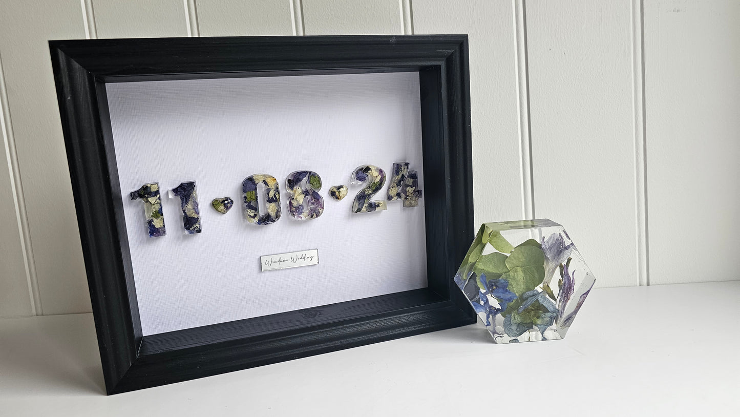 Wedding Confetti & Petal Keepsake Frame – Resin Preservation UK