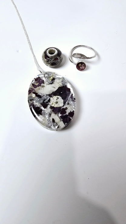 Pendant Necklace – Round or Oval (Sterling Silver)