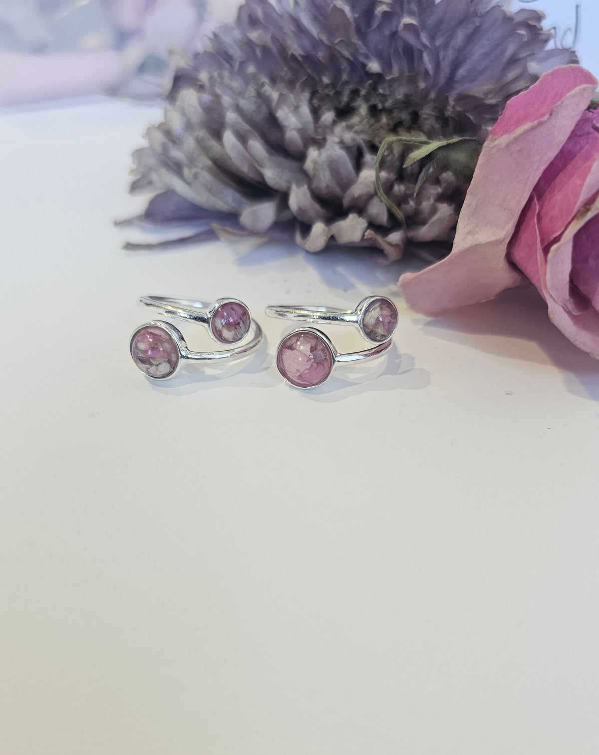 Sterling Adjustable Memorial & Wedding Bouquet Preservation Jewellery UK