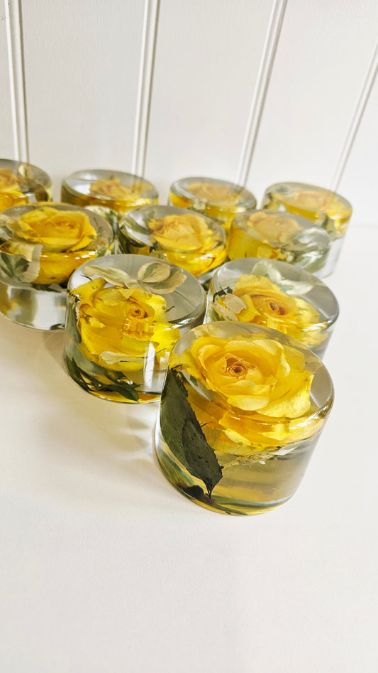 Wedding Bouquet Paperweight – Preserved Flowers in Resin UK Wedding Keepsake