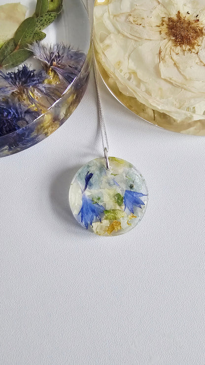 Pendant Necklace – Round or Oval (Sterling Silver)