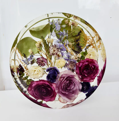 Wedding Flower Preservation Resin Disk – Preserved Bouquet Keepsake UK