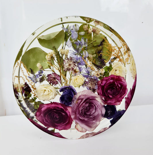 Wedding Flower Preservation Resin Disk – Preserved Bouquet Keepsake UK