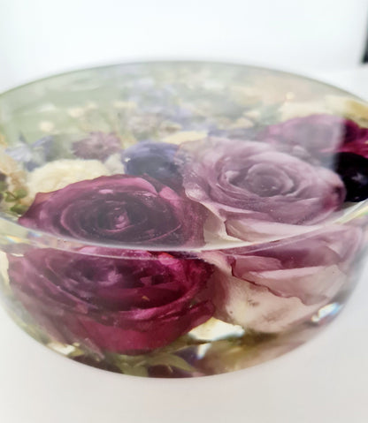 Wedding Flower Preservation Resin Disk – Preserved Bouquet Keepsake UK