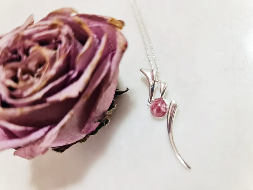 Sterling Bolt Keepsake Necklace Floral Tribute Jewellery UK