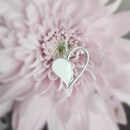 Heart of Milk Necklace – Sterling Silver