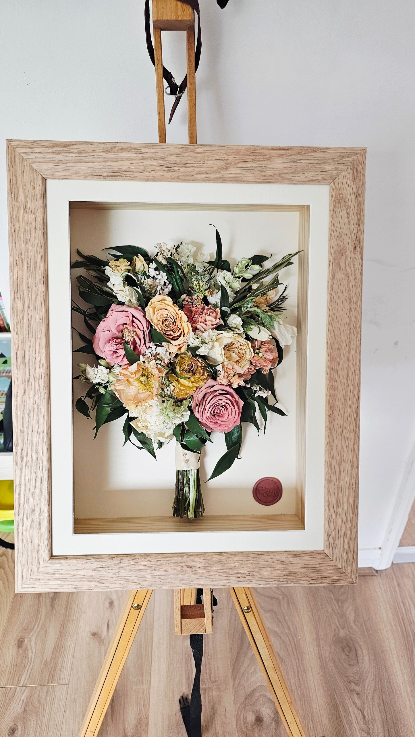 custom wedding flower preservation shadow box