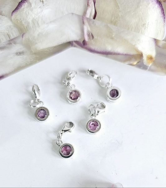 Sterling Silver Resin Memory Charm for Thomas Sabo Bracelets