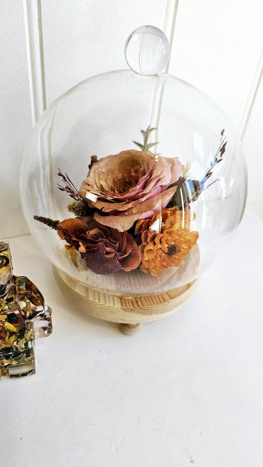 Flower Preservation Globe Bell Jar – Wedding & Funeral Keepsake UK
