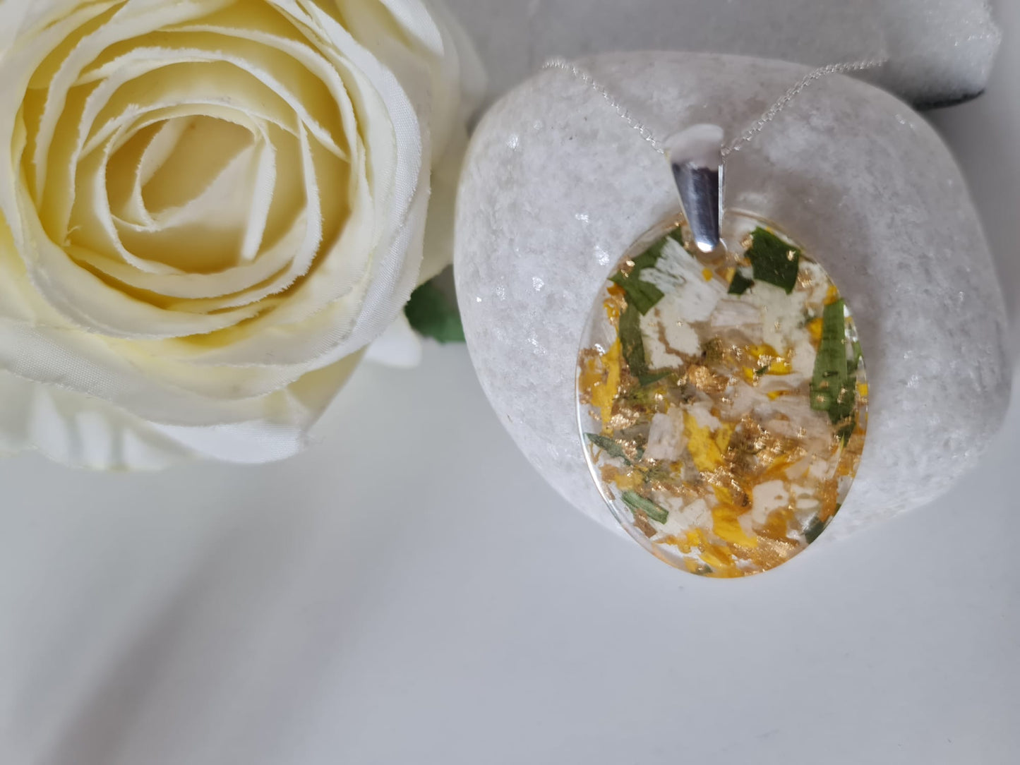 Pendant Necklace – Round or Oval (Sterling Silver)