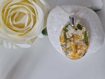 Pendant Necklace – Round or Oval (Sterling Silver)