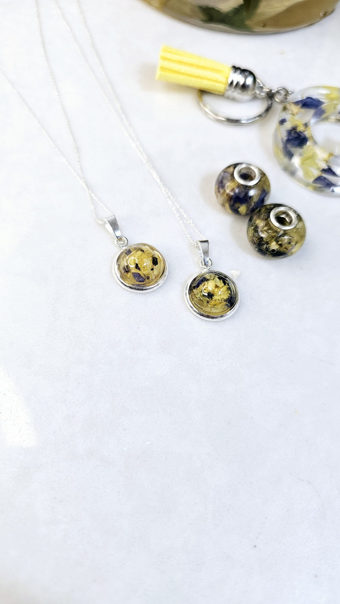 Flower Preservation Jewellery Set – Sterling Silver Wedding & Memorial Keepsake UK