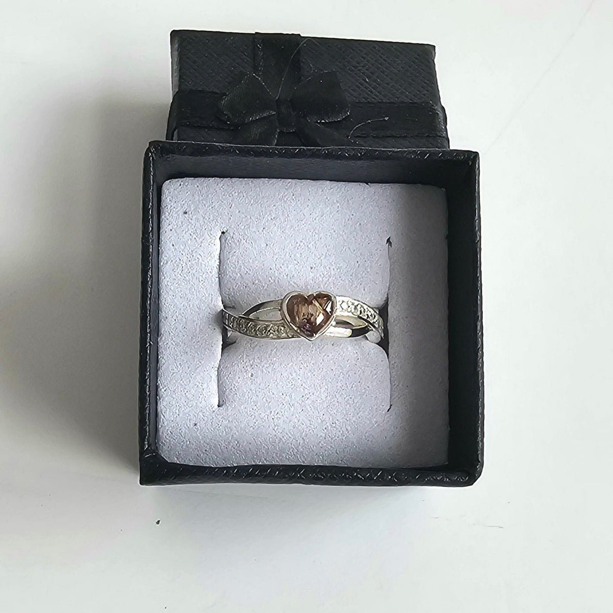 Flower Preservation Heart Ring – Preserved Floral Jewellery UK Wedding Keepsake Gift