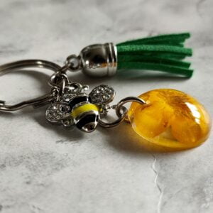 Silver bee collection Keychain