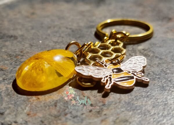 Gold bee collection Keyring