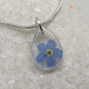 Sterling Silver Forget me Not necklace
