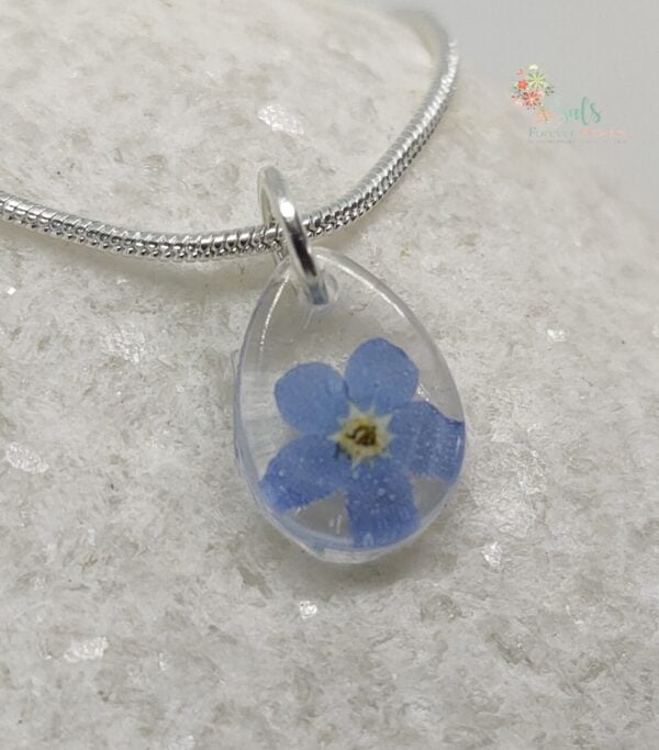 Sterling Silver Forget me Not necklace