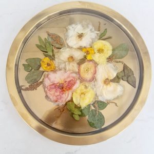 Gold Flower Preservation Tray